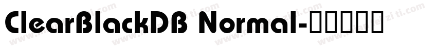 ClearBlackDB Normal字体转换